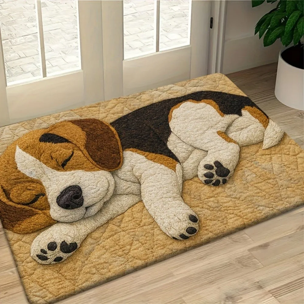 Creativity Non-slip Beagle Floor Mat Water-absorbing Abrasion-resistant Bathroom Carpet Durable Foot Mat Home Decor