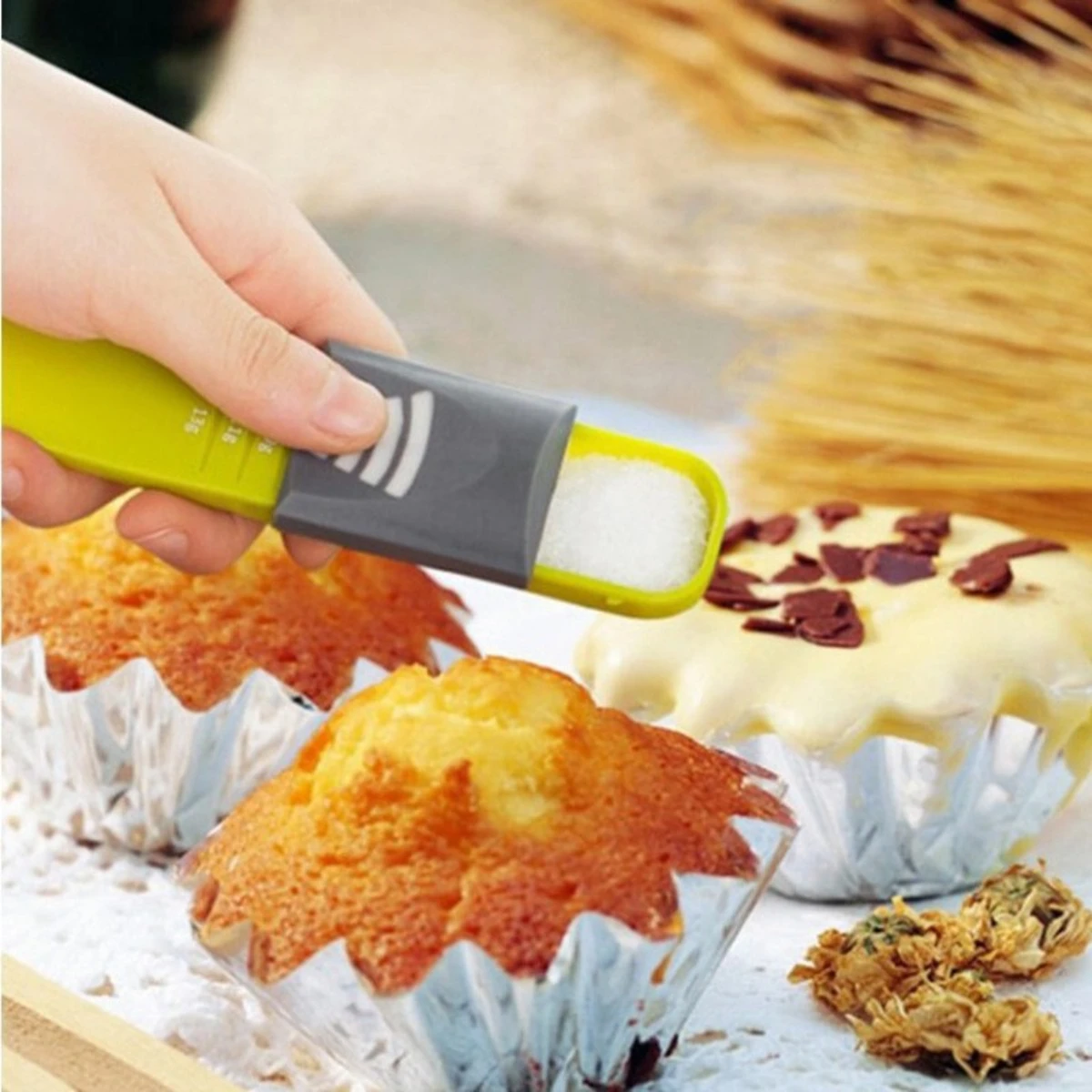 Adjustable Kitchen Scales Measure Cup Double End Eight Stalls Measuring Spoon For Salt Soup Coffee Tea Powder Kitchen Gadgets