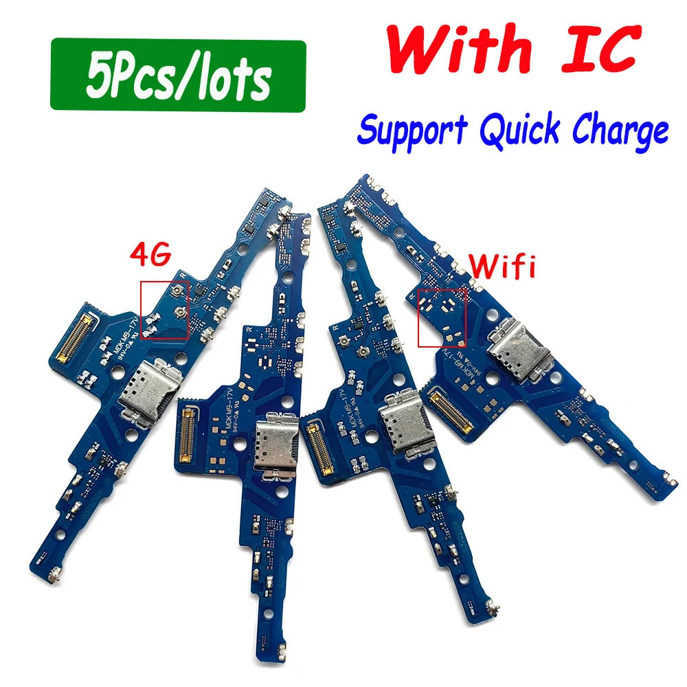 

5Pcs，Tested For Samsung Tab S6 Lite P610 P615 USB Micro Charger Charging Port Dock Connector Microphone Board Flex Cable