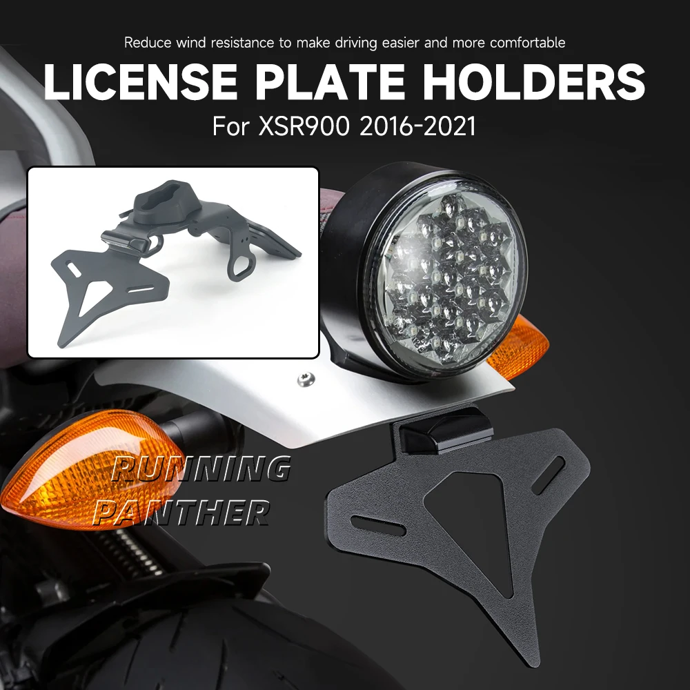 

For Yamaha XSR 900 XSR900 2016-2021 2020 2019 Motorcycle Rear Short Tail Stock License Plate Holder Tailstock Frame Bracket Kit