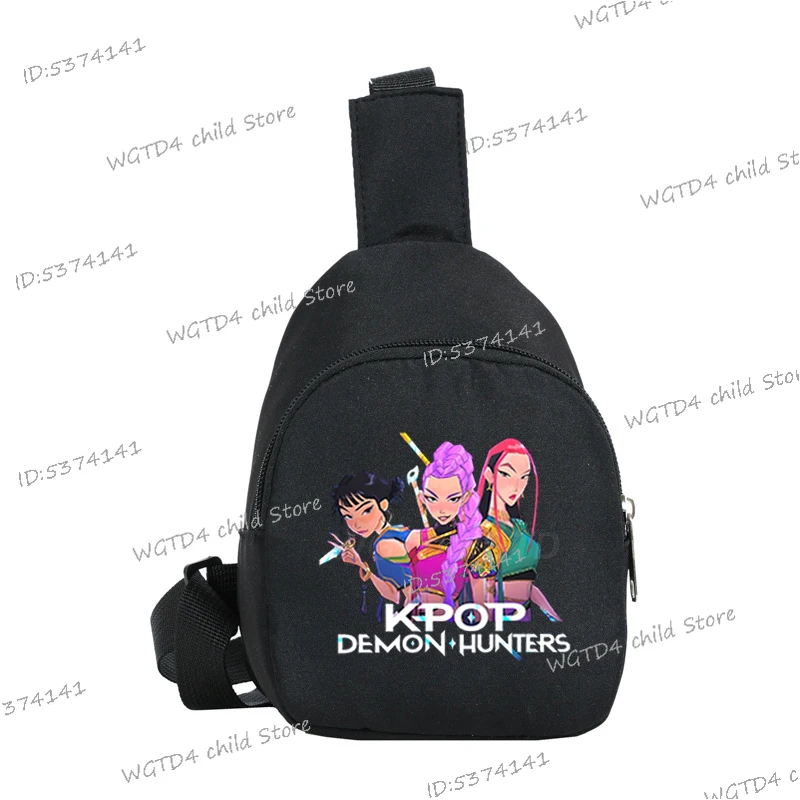 Modna, codzienna torba na klatkę piersiową dla dzieci KPop Demon Hunters, dziecięce torby listonoszki, zabawna torba na ramię dla dziewczynki, mini torby crossbody
