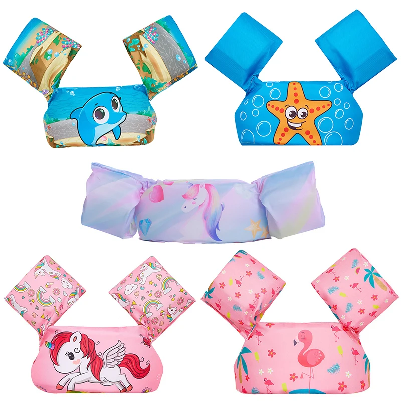 Kid Safe Swim Foam Float Arm Sleeve Armbands Floating Ring Buoyancy Swimming Equipment Pool Toys Soft Wear Resistant Portable