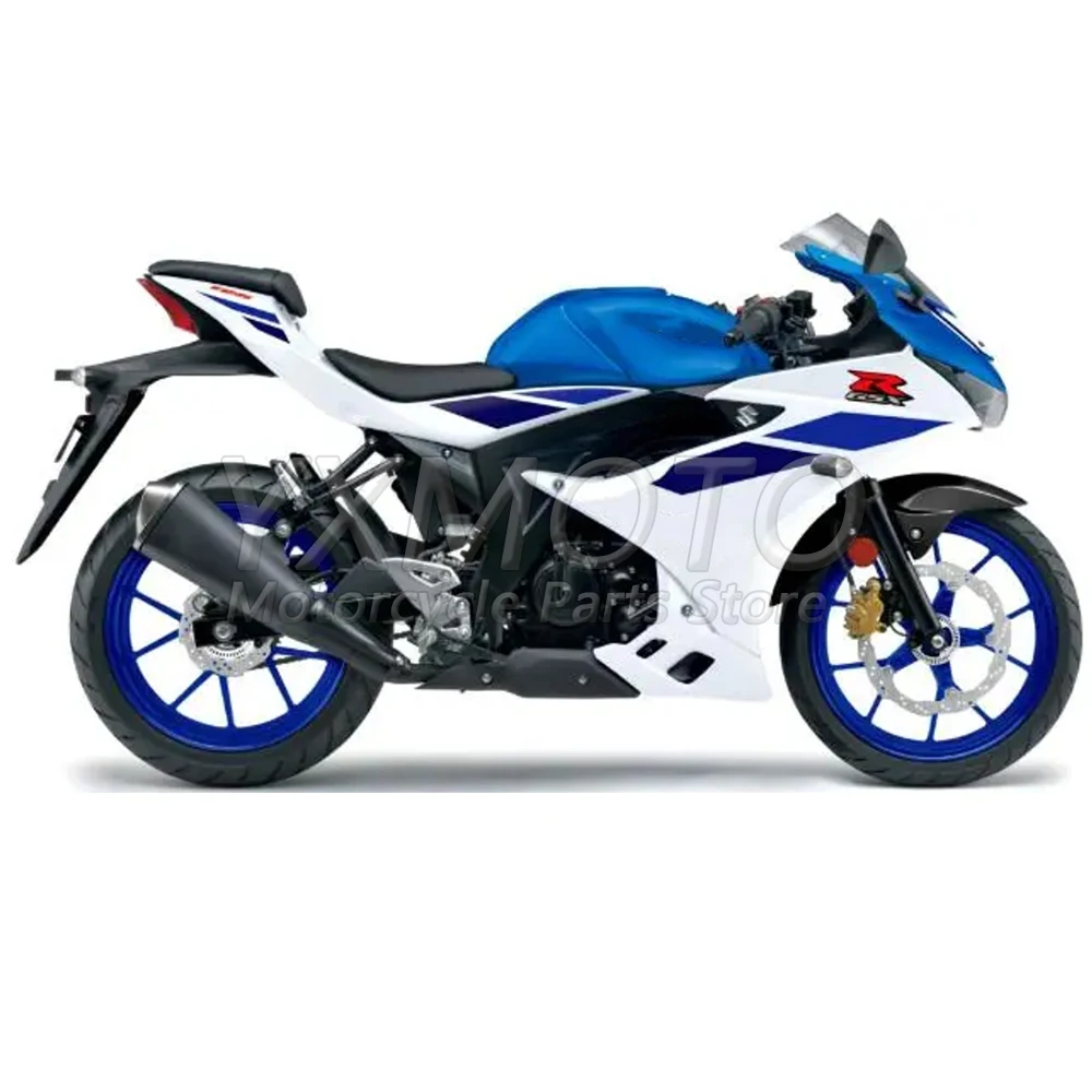 ABS 기계식 인젝션용 페어링 키트, GSXR125 2017 2018 2019 2020 2021 2022 2023 2024 풀 오토바이 페어링 하이 퀄리티 