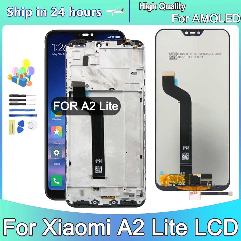 

5.84" For Xiaomi Mi A2 Lite LCD Display Touch Screen Replacement For Redmi 6 Pro M1805D1SG LCD Display Touch Screen Digitizer