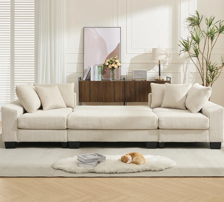 

# Sleeper Sofa,U Shaped Sofa , Pull Out Bed,Convertible Oversize 2 In 1 Sleeper Sofa