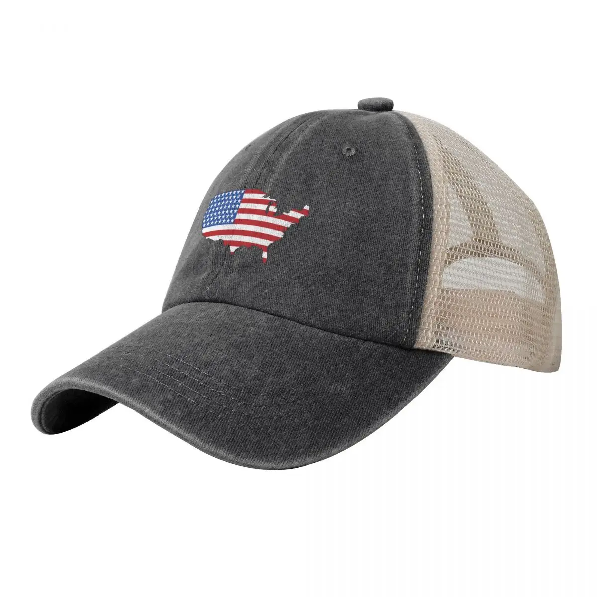 

United States (USA) Cowboy Mesh Baseball Cap Fashion Beach cute western Hat custom Hat Men's Hats Women's