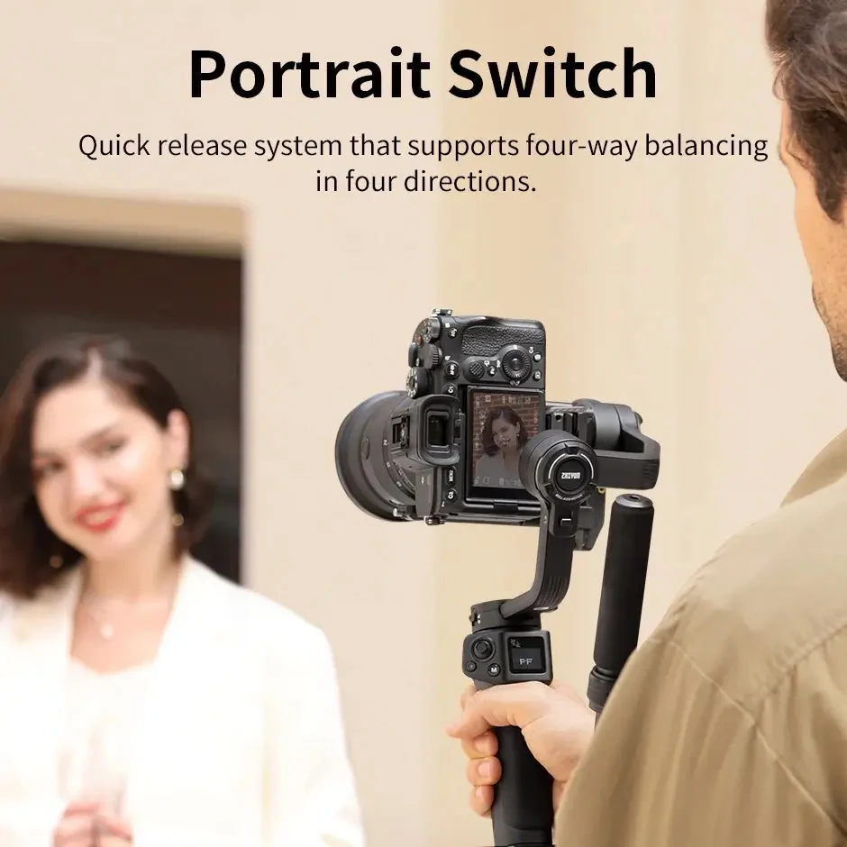 ZHIYUN Weebill 3S Combo 3-Axis Gimbal Stabilizer for DSLR and Mirrorless Camera Compatible with Sony Nikon Canon Panasonic LUMIX