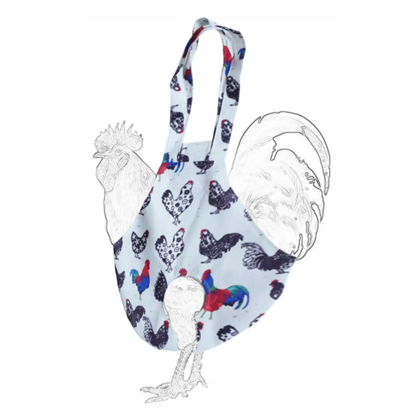 Chicken Holder Bag Carry Bag Tote with Handle Catching Hand Bag Lightweight Carrier for Chicken Hen Rooster Poultry Driving view 6