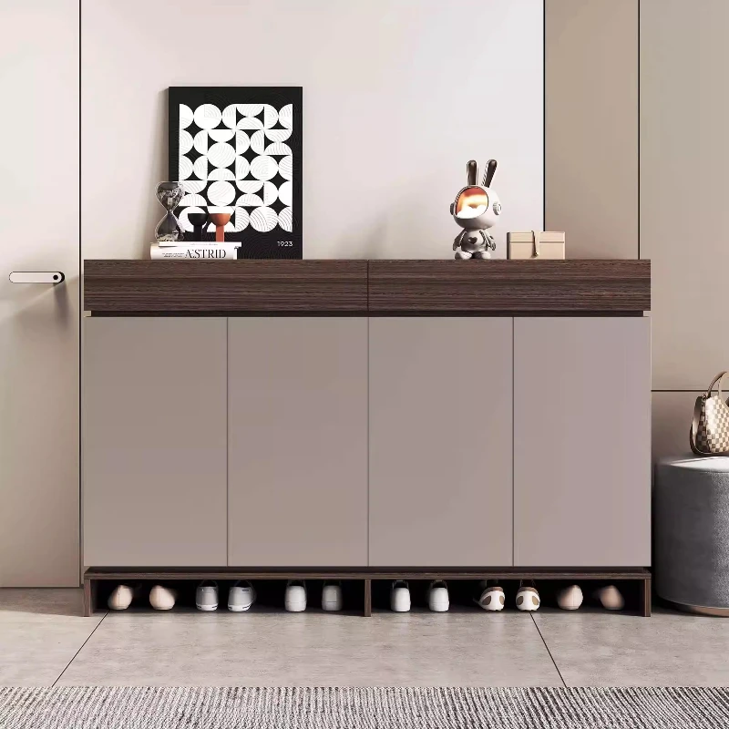 

*-*luxury Slippers Organizer Organizer Shoe Rack Narrow Storage Cabinet Display Models Upper Cabinet Ultra Thin Shoe Cabinet Mod