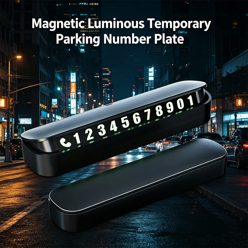 

Car Temporary Parking Phone Number license plate Card vehicle interior accessories supplies for car dashboard universal