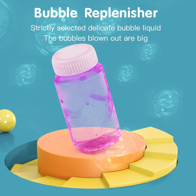 Machine à bulles d'hippocampe pour enfants, projection de lumière portable, semi-automatique, fleurs dispersées féeriques, jouet pour enfants