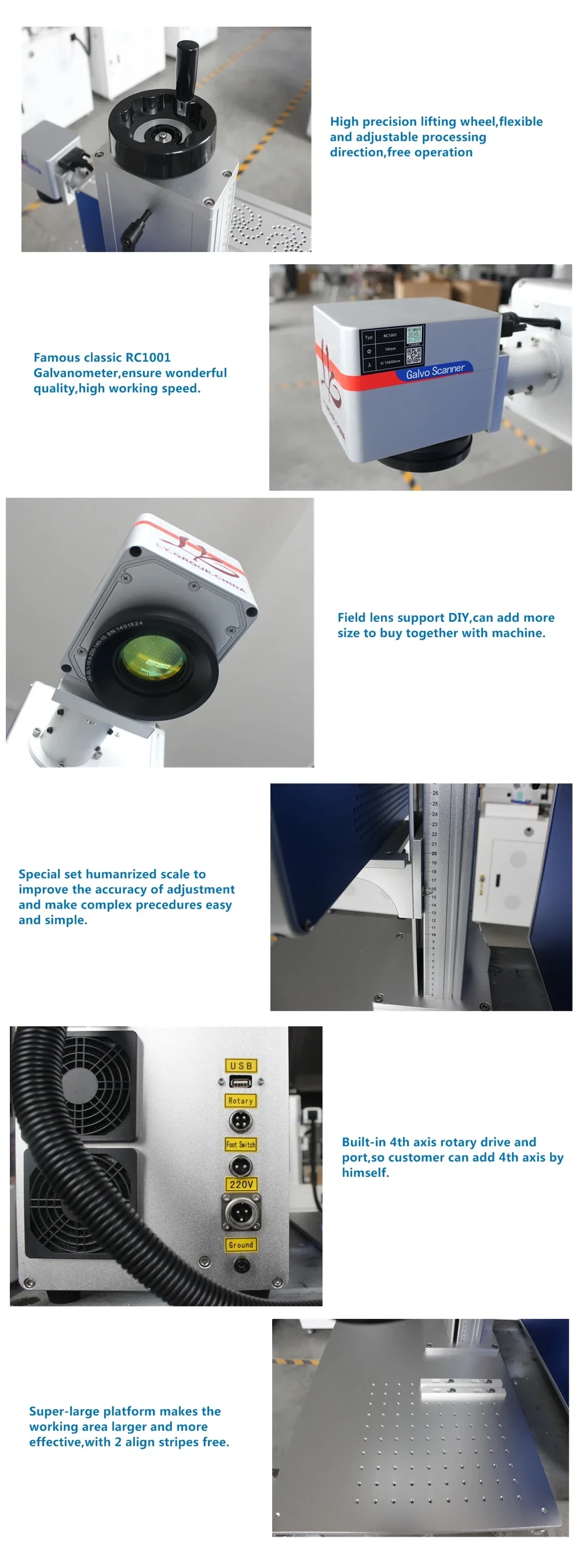 DAVI 60W Metallo Co2 Tubo Macchina da taglio per marcatura laser Incisore per pelle Legno Asse rotante Dispositivo per fumatori Dispositivo