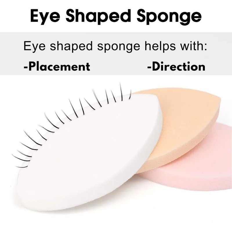 10-50pcs Soft Flase Eyelsah Pad Beginner Trainning Eyelash Extensions Sponge Reusable Lash Extension Supplies Makeup Accessories