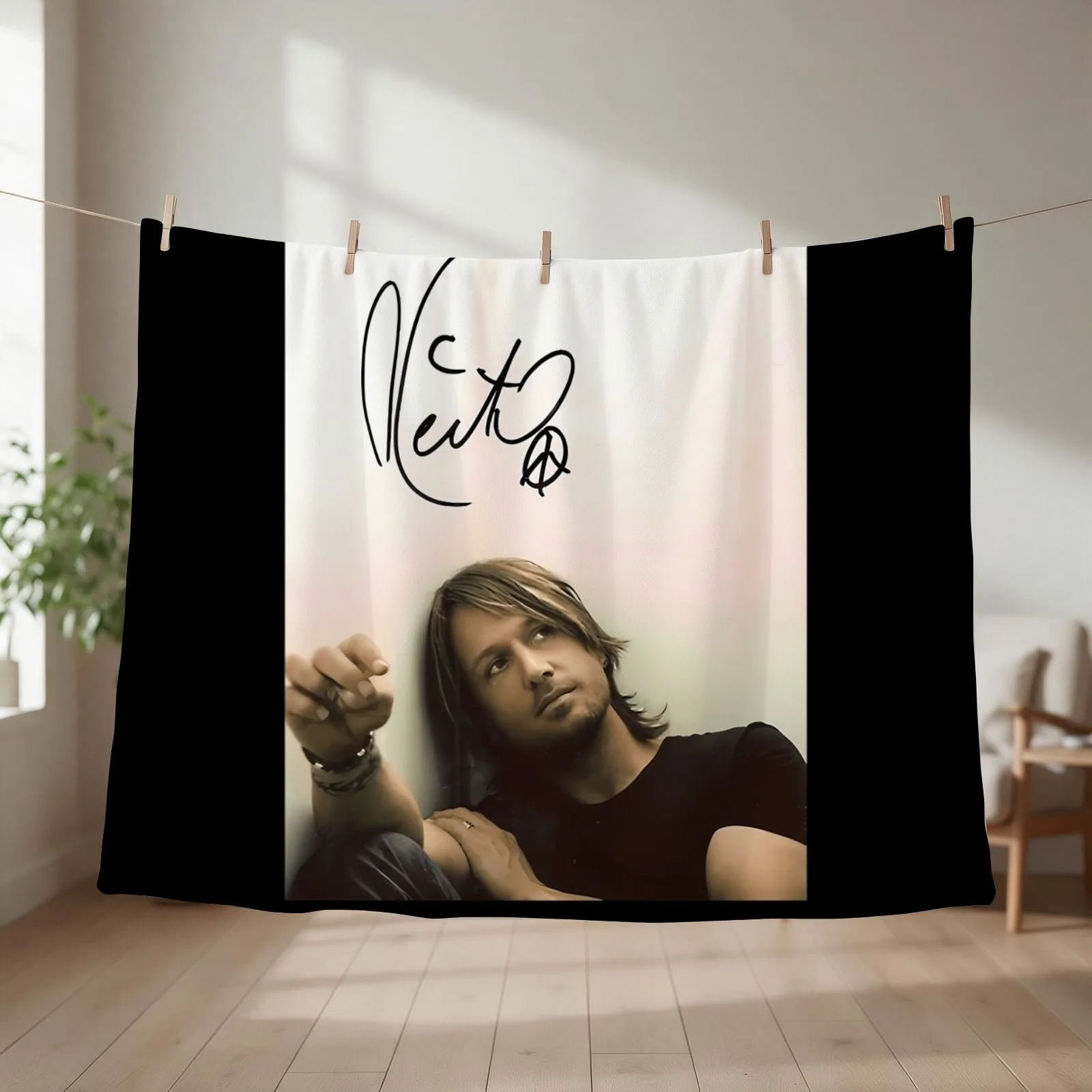 Keith urban Signed Throw Blanket