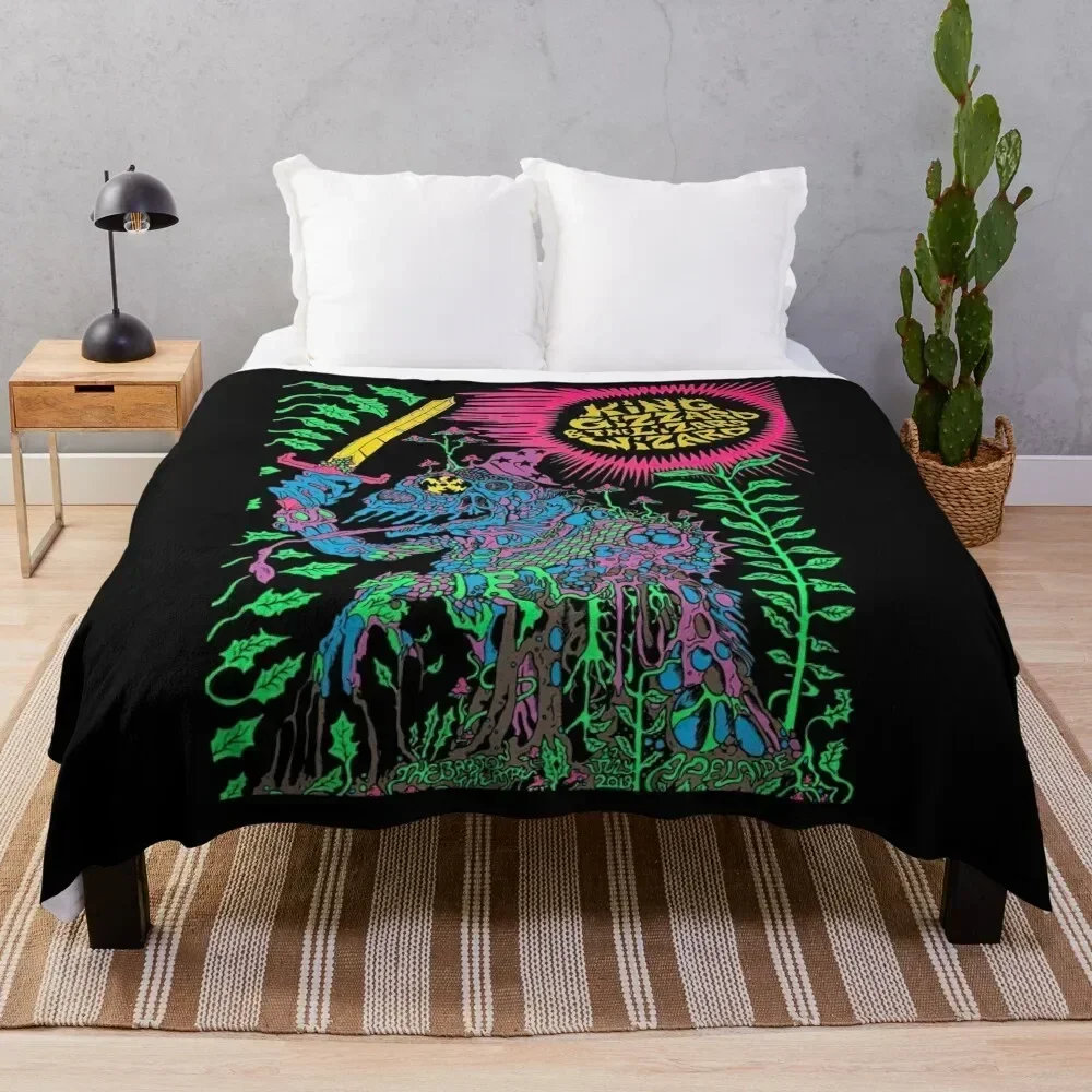 

King Gizzard & the Lizard Wizard Throw Blanket Warm Comfortable Blanket for Office Napping