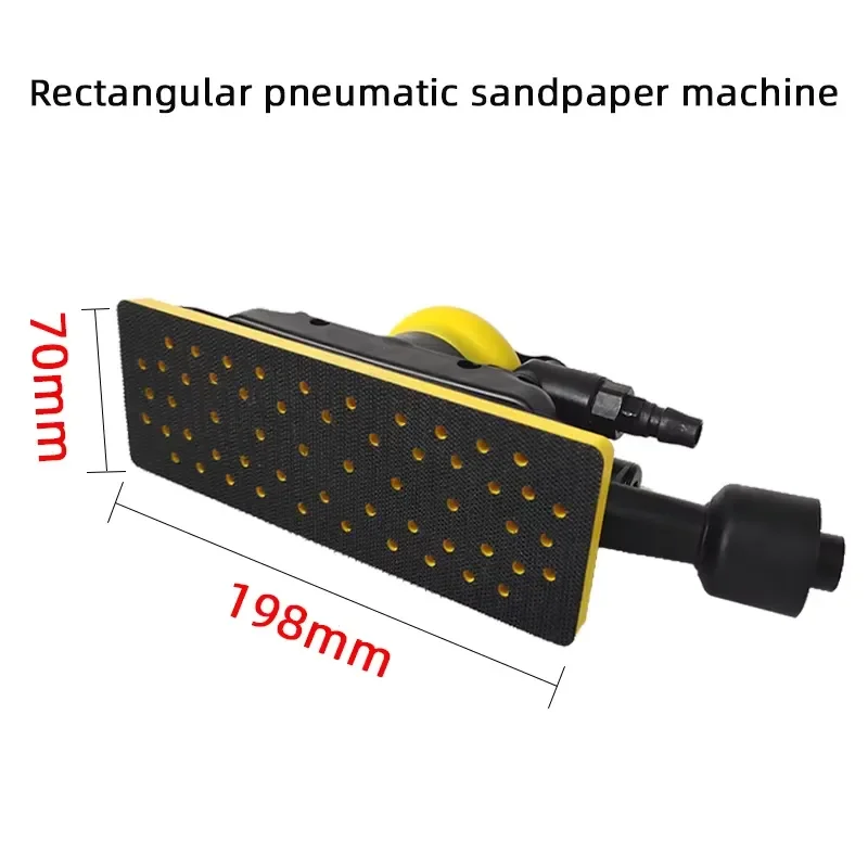 Pneumatic Square Sander Air Orbital Polisher for Auto Body Repair Sanding Tool Car Paint Surface Finishing Equipment