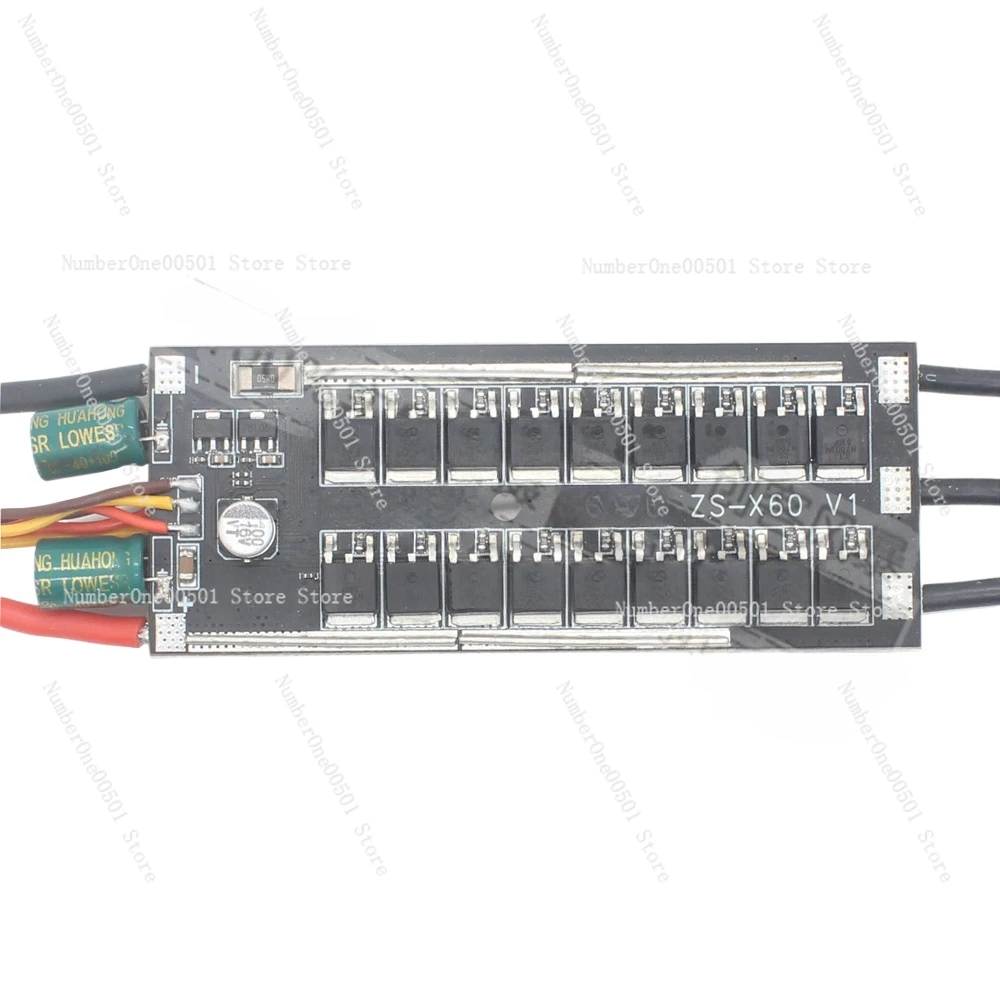 

DC6-24V 1000W Wireless Speed Control BLDC Three-Phase DC Brushless Hall-Free Driver Board with Positive and Negative Switch