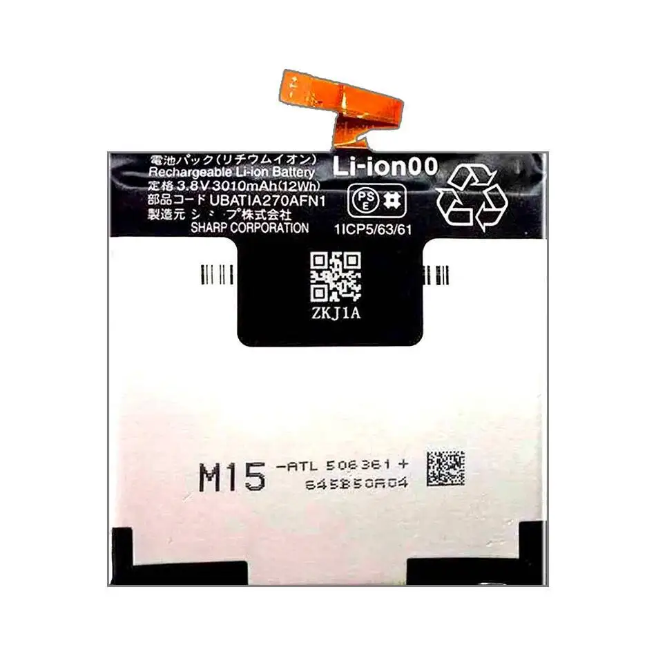 

Durable Long Lasting 3010Mah Mobile Phone Battery For Sharp 270 SHV35 UBATIA270AFN1