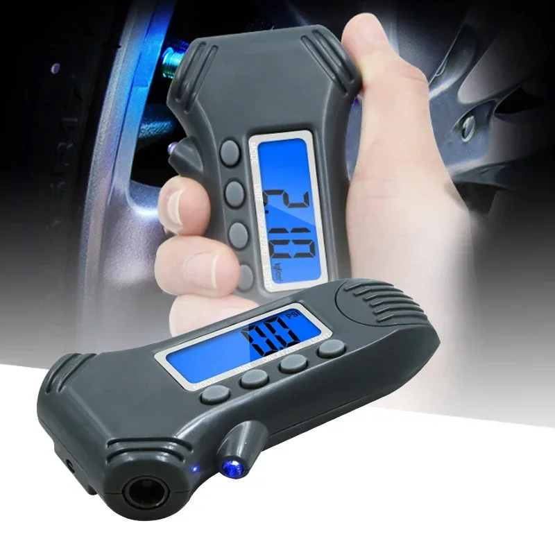 

3 In 1 Digital Tire Pressure Gauge With Backlight Tyre Tread Depth Gauge Accurate Checking Tool With Tyre Gauge