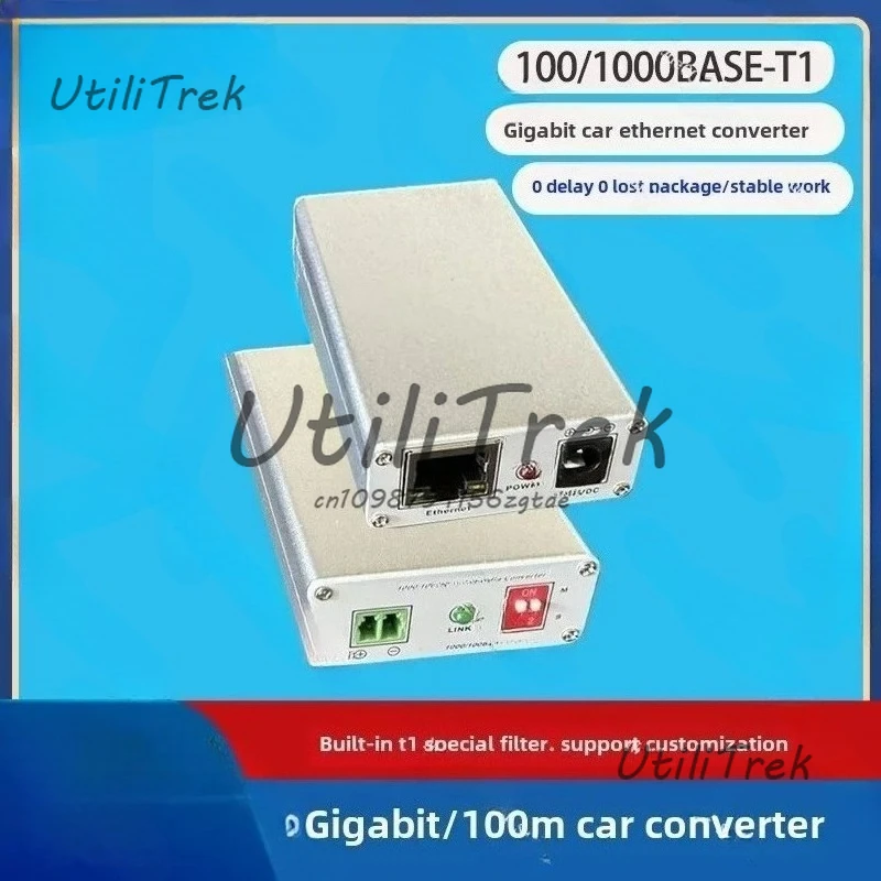 

100/1000BASE-T1 Car Ethernet Converter To RJ45 Gigabit/100Mbps Status Indicator