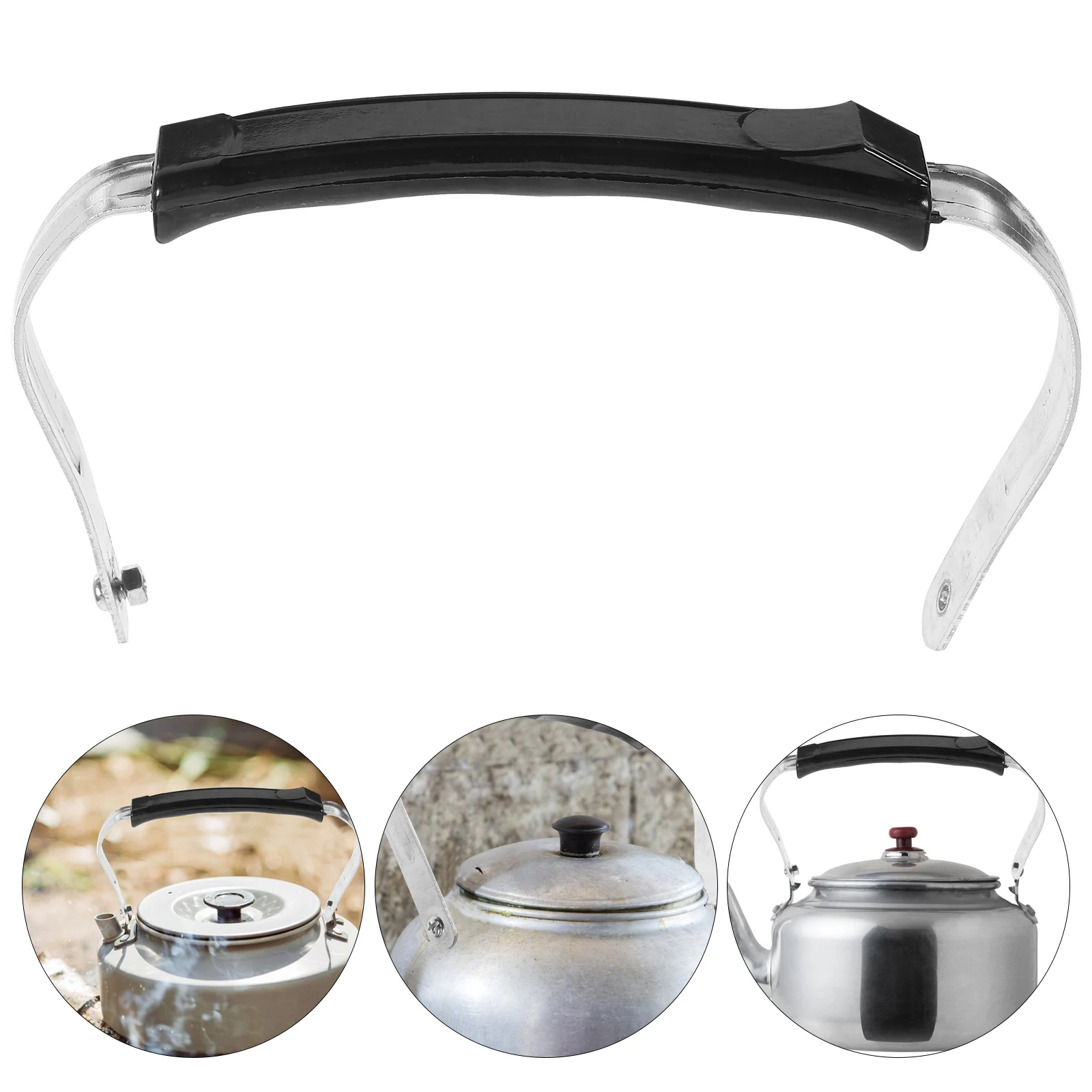 

Kettle Handle Anti Scalding Aluminum Wear Resistant Replacement Teapot Grip Ergonomic Daily Use Kitchen Accessory Compact Size