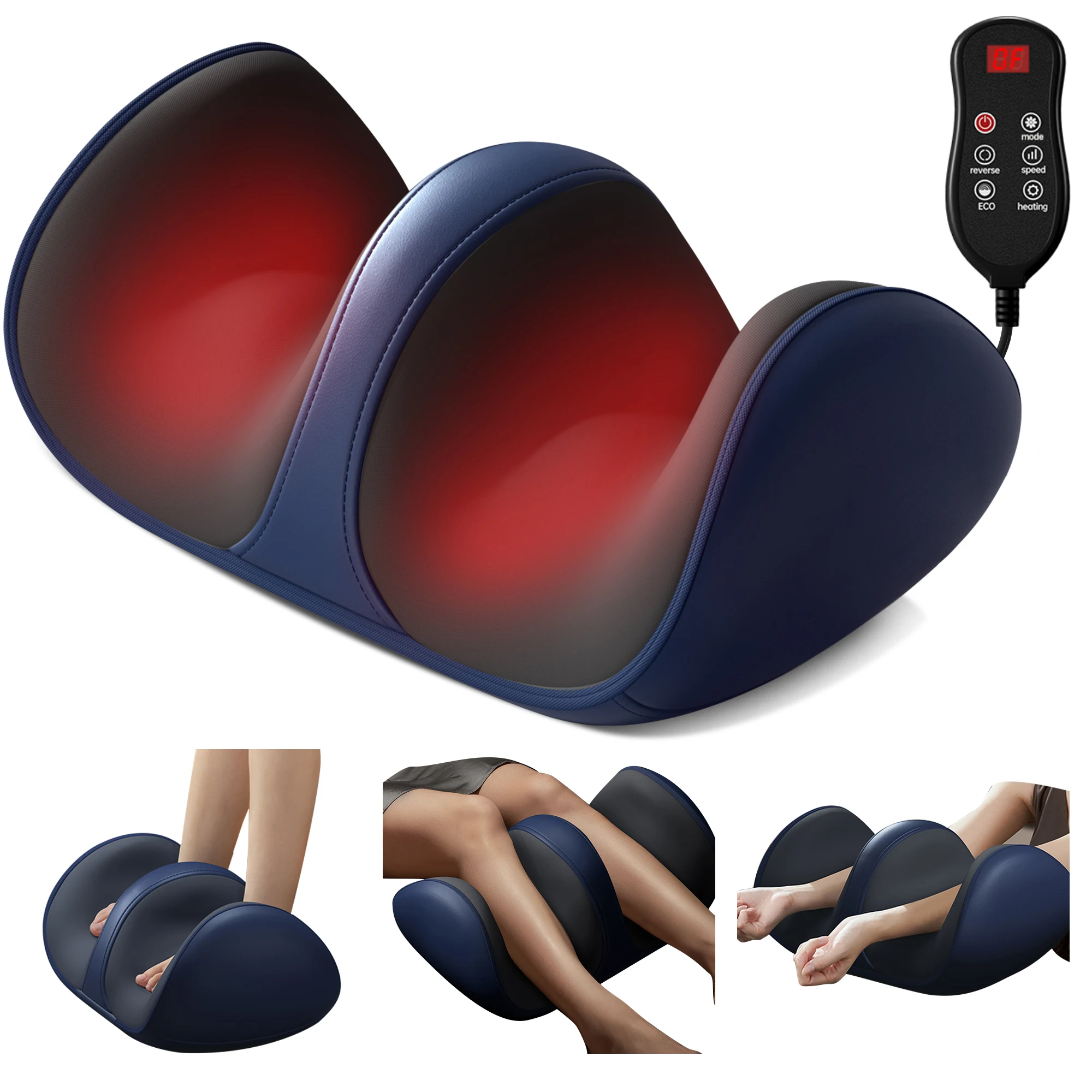 

3D Shiatsu Foot Massager for Circulation Relax Foot Massager Machine with Deep-Kneading & Heat Help for Calf mother's day gifts