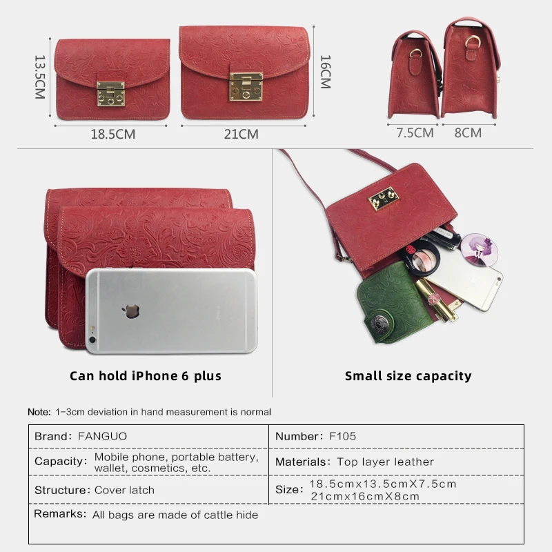 Solid Color Genuine Leather Shoulder Bag Luxury Design New Style Bag Fashion Adjustable Crossbody Bag Retro Women Handbags