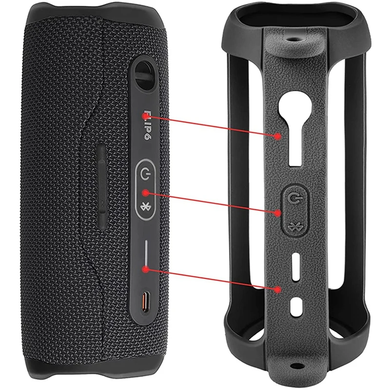 حقيبة تخزين الصوت مع حزام الكتف ل JBL ، الوجه 6 حالة ، Carabiner ، السفر حمل ، حقيبة تخزين واقية