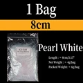 1 bolsa de color blanco perla