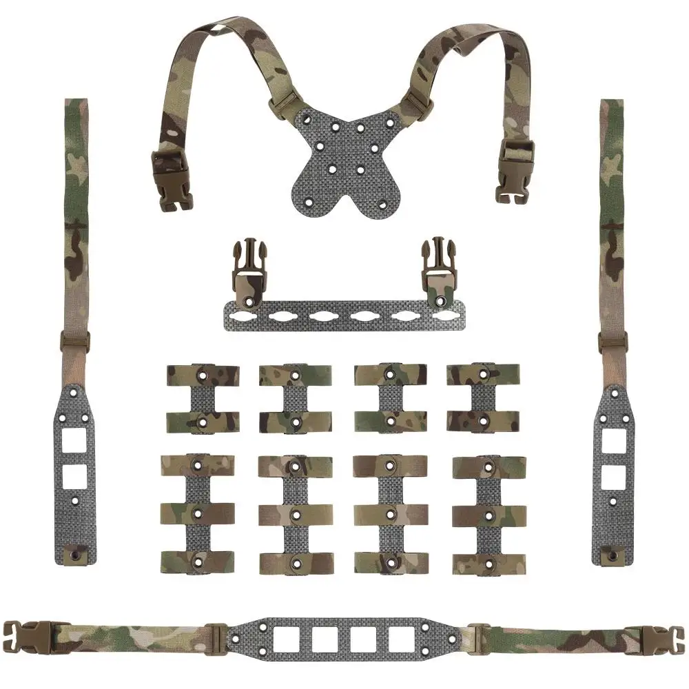 Modular Tactical Chest Rig MOLLE Pouch Collocation Lightweight Hunting Combat Airsoft Vest DIY Cosplay Chest Rig Gear