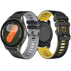 20mm 22mm Sport Strap For Samsung Galaxy Watch 7-FE-6-5-pro-4-Classic band 40mm 44mm silicone bracelet huawei watch GT 5/4/3/2