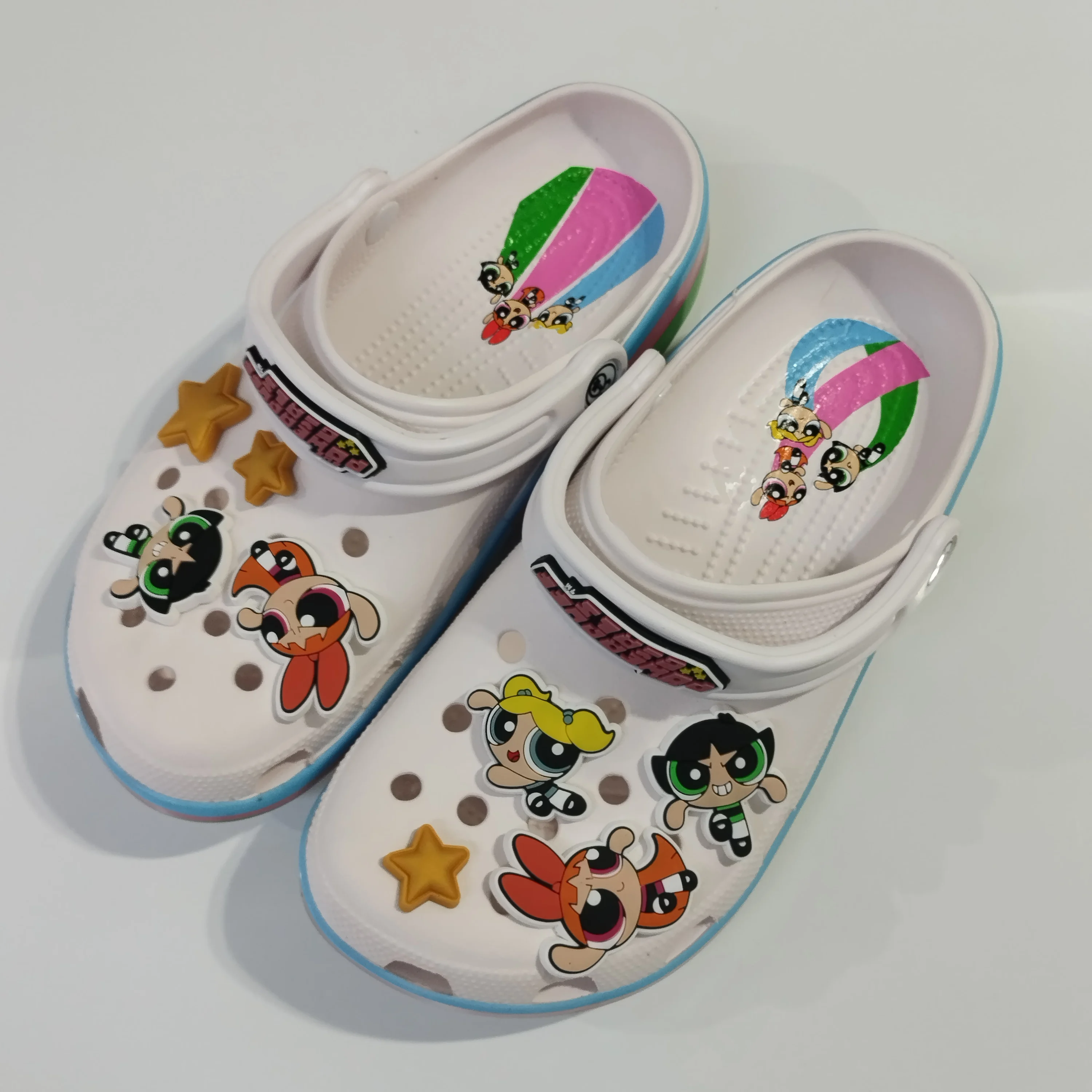 حار بيع الكرتون أنيمي الصلة Powerpuff الفتيات سلسلة النعال خفيفة للغاية وناعمة سوليد تنوعا ومريحة هدية #6