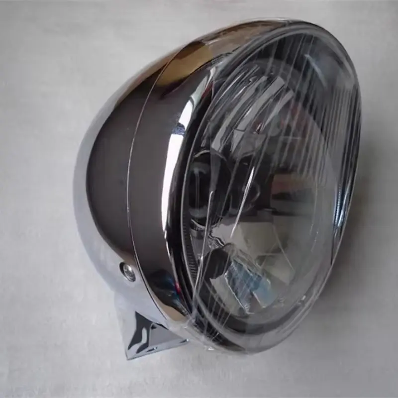 Motorcycle Head Light for Suzuki Haojue Jingcheng Qingqi GZ125HS GZ150-A JC150 QS150 HJ150 Chromed Metal Case Front Lamp Parts