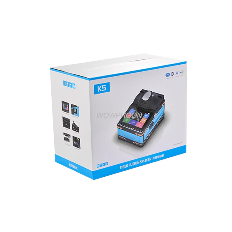 Imagem -06 - Fibra Óptica Fusion Splicer Máquina de Solda com Tela Sensível ao Toque Inteligente Automático Motores Vfl Opm Personalizado k5