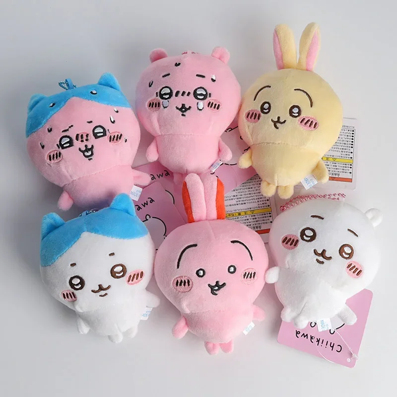 

10cm Sanrio Plush Filled Soft Doll Keychain Cartoon Hello Kitty Plush Bag Pendant Girl Gift Children's Toy Christmas Gift