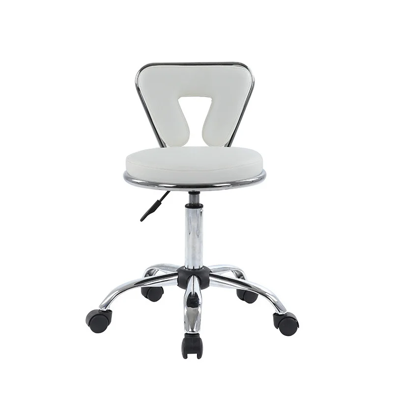 Wholesale High-quality Adjustable Beauty Salon Stool Leather Chairs Stool With Wheels For Office Furniture Chair For Office
