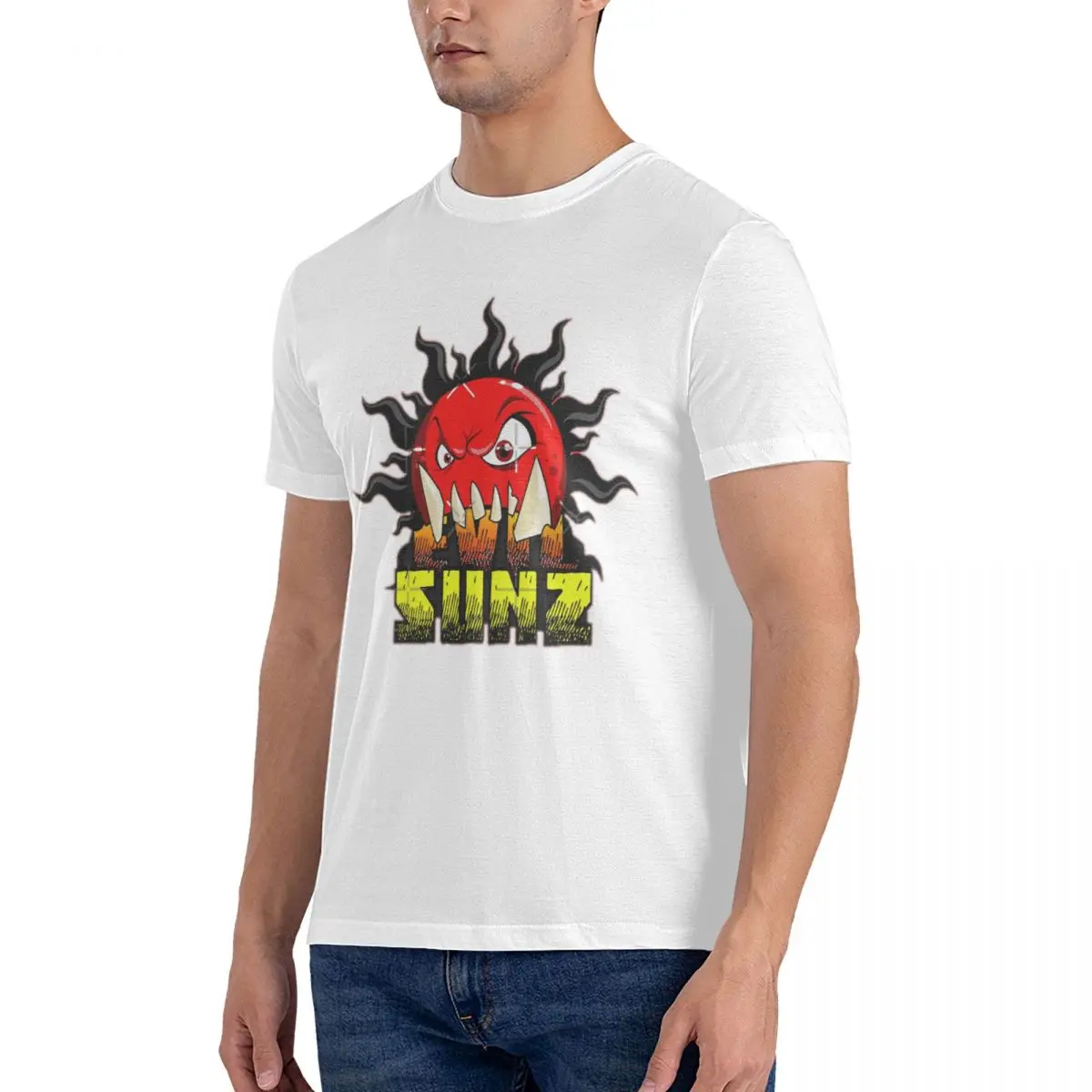 Evil Sunz Clan Men T Shirts Ork waaagh Tee Shirt Round Neck T-Shirts 100% Cotton mens clothing official-website tops fugees