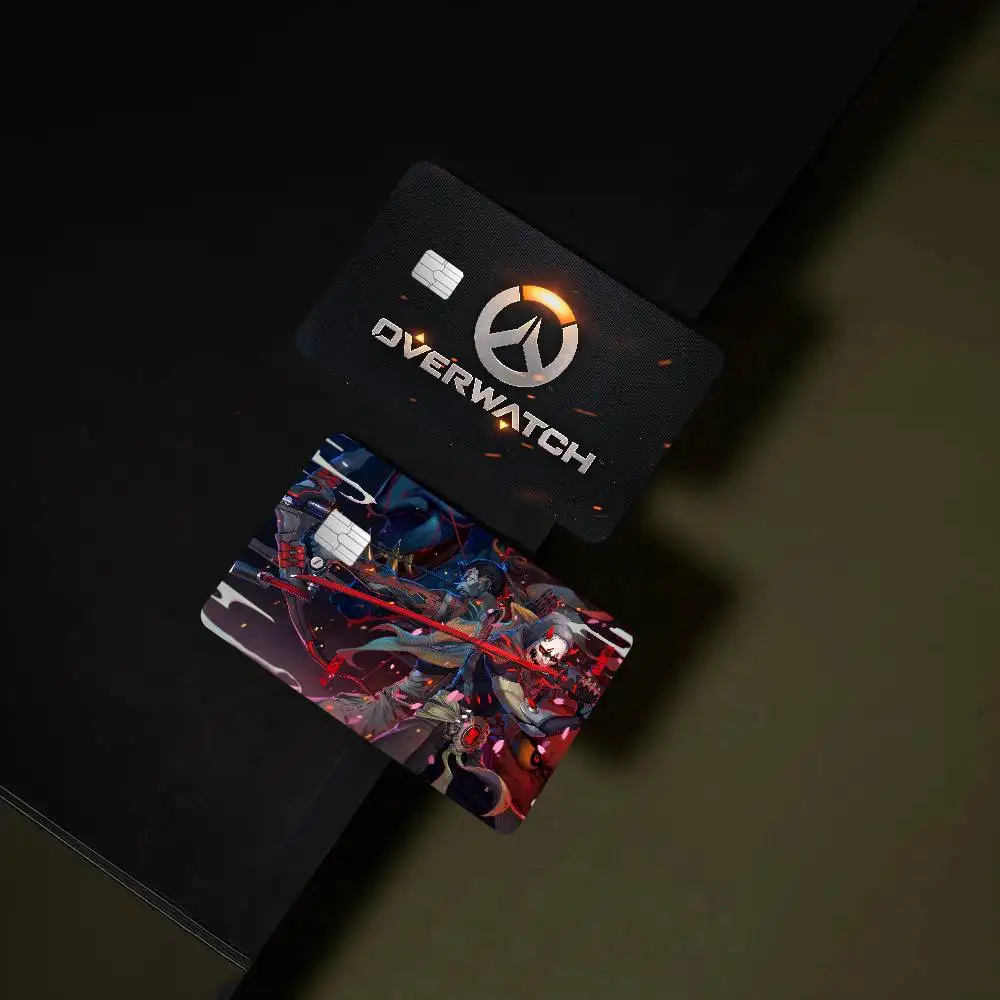 Game Overwatch 1 Set Of 4 Pcs Credit Card Skin Stickers For VISA Bank Card Waterproof Sticker Anti-scratch Women Gift
