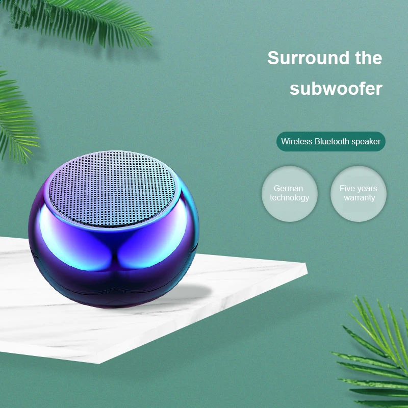 TWS Wireless Mini altoparlante Bluetooth portatile batteria integrata suono forte forte basso metallo Sport Subwoofer lettore musicale vendita calda