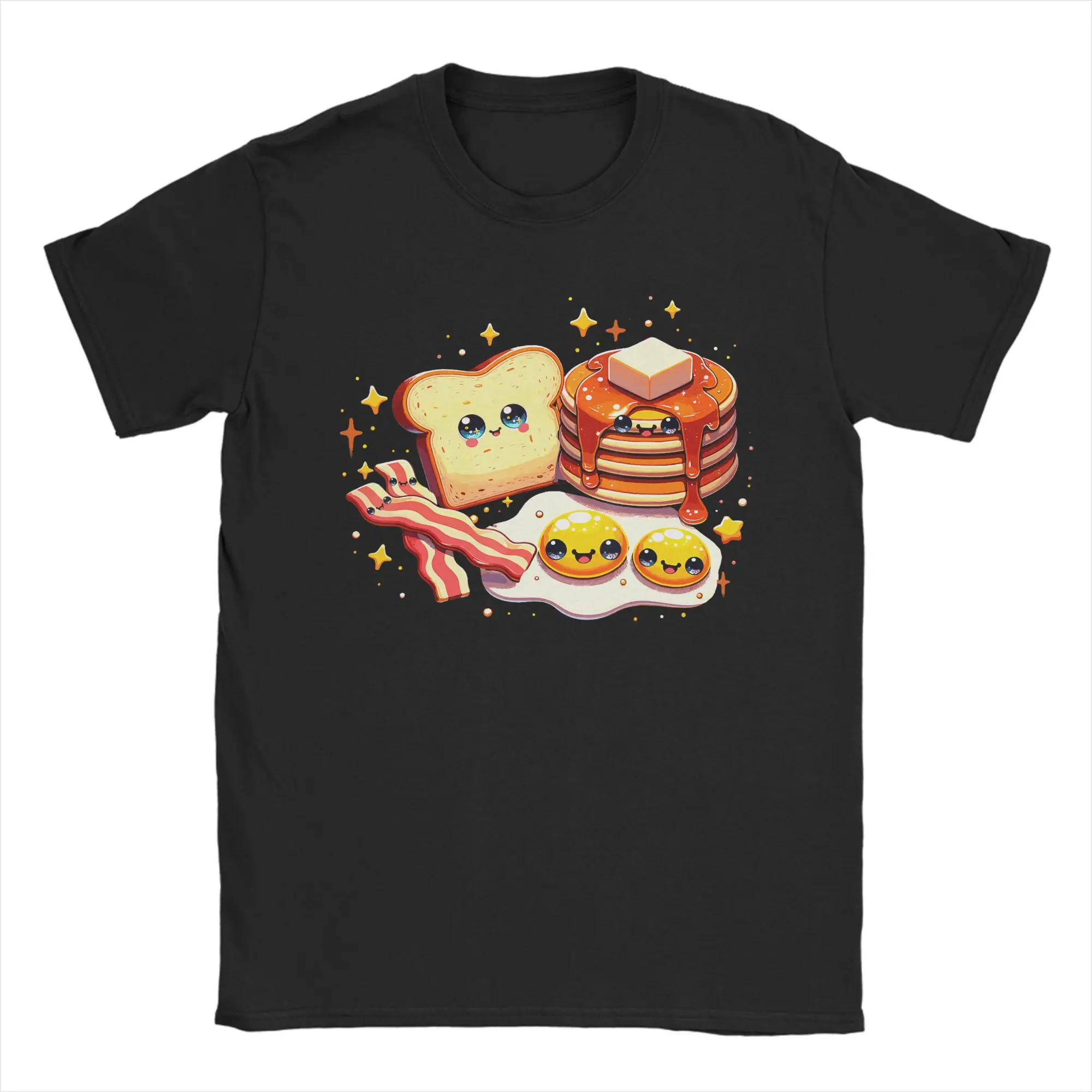 Full English Breakfast Lover Funny British Food T-Shirts for Men Cotton Tee Shirt Round Collar Short Sleeve T Shirts Clothing