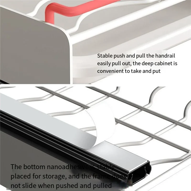 

ABFY-Стойка для шкафа, выдвижной лоток для хранения кухонных аксессуаров