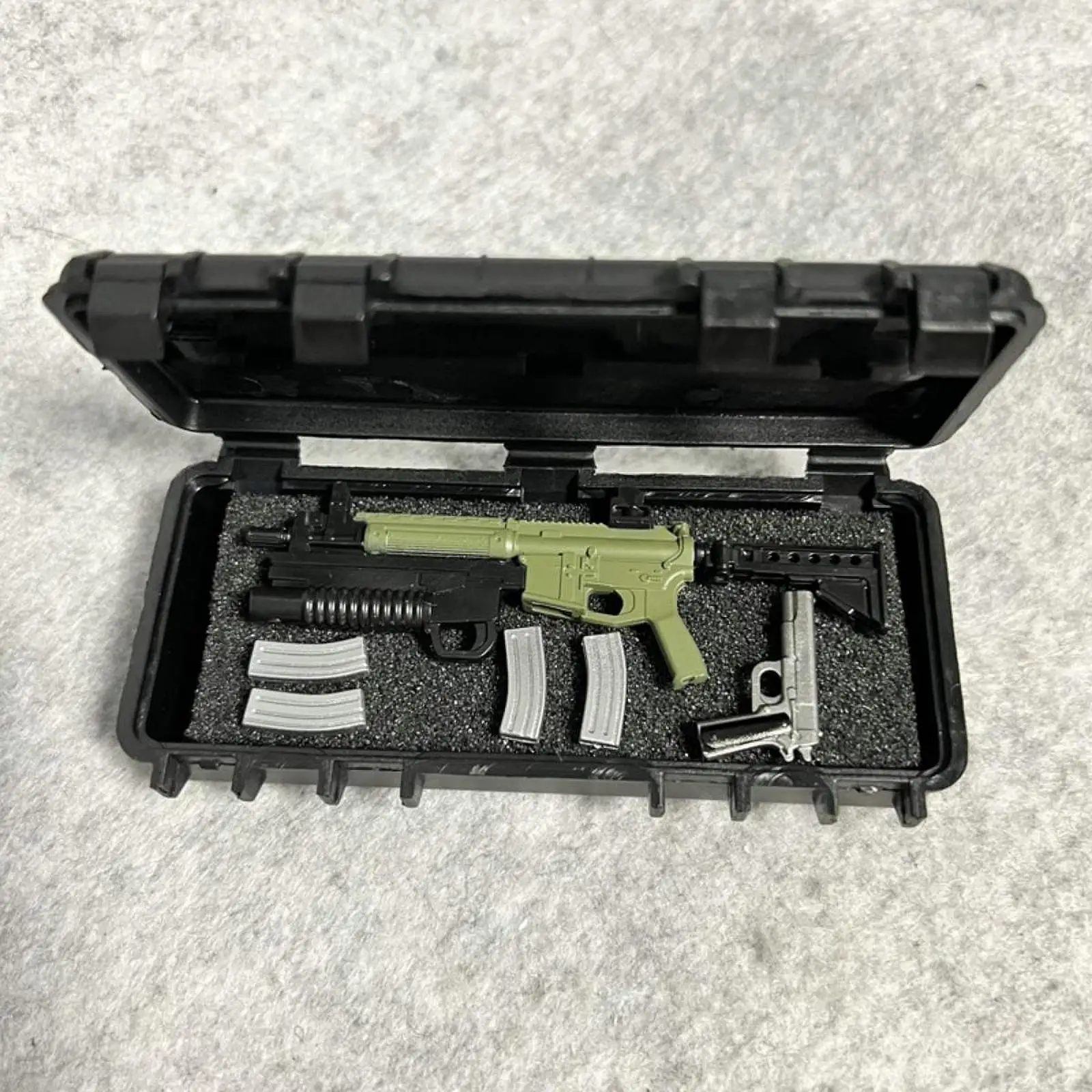 3x3Pcs 1/18 Action Figure Model Simulation Suitcase Chest (Black Color) Scene