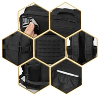25L Tactical Backpack Outdoor Bag Fitness Backpack MOLLE Backpack Women's/Men's Hiking Survival Backpack Men's Dual Cup Holder 5
