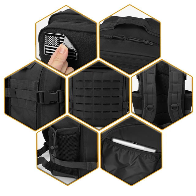 25L Tactical Backpack Outdoor Bag Fitness Backpack MOLLE Backpack Women's/Men's Hiking Survival Backpack Men's Dual Cup Holder 5 25L Tactical Backpack Outdoor Bag Fitness Backpack MOLLE Backpack Women's/Men's Hiking Survival Backpack Men's Dual Cup Holder 5