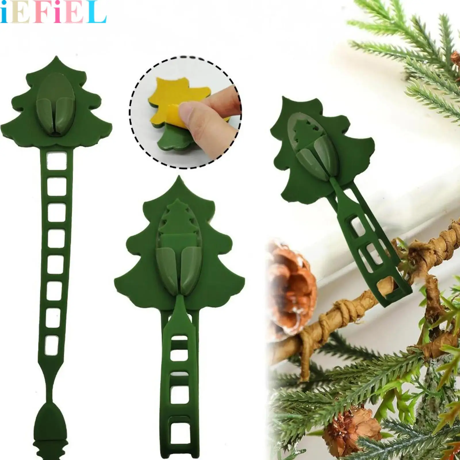 

6Pcs Christmas Garland Hanger for Mantle Garland Silicone Hooks Wreath Ties Stocking Holder Reusable for Christmas
