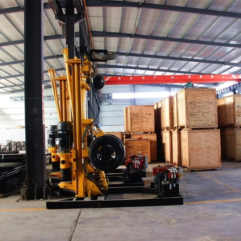 New Model Sale 200 Meters Depth Portable Spt Pneumatic Mini Small Drilling Drill Rigs Machine for Sale