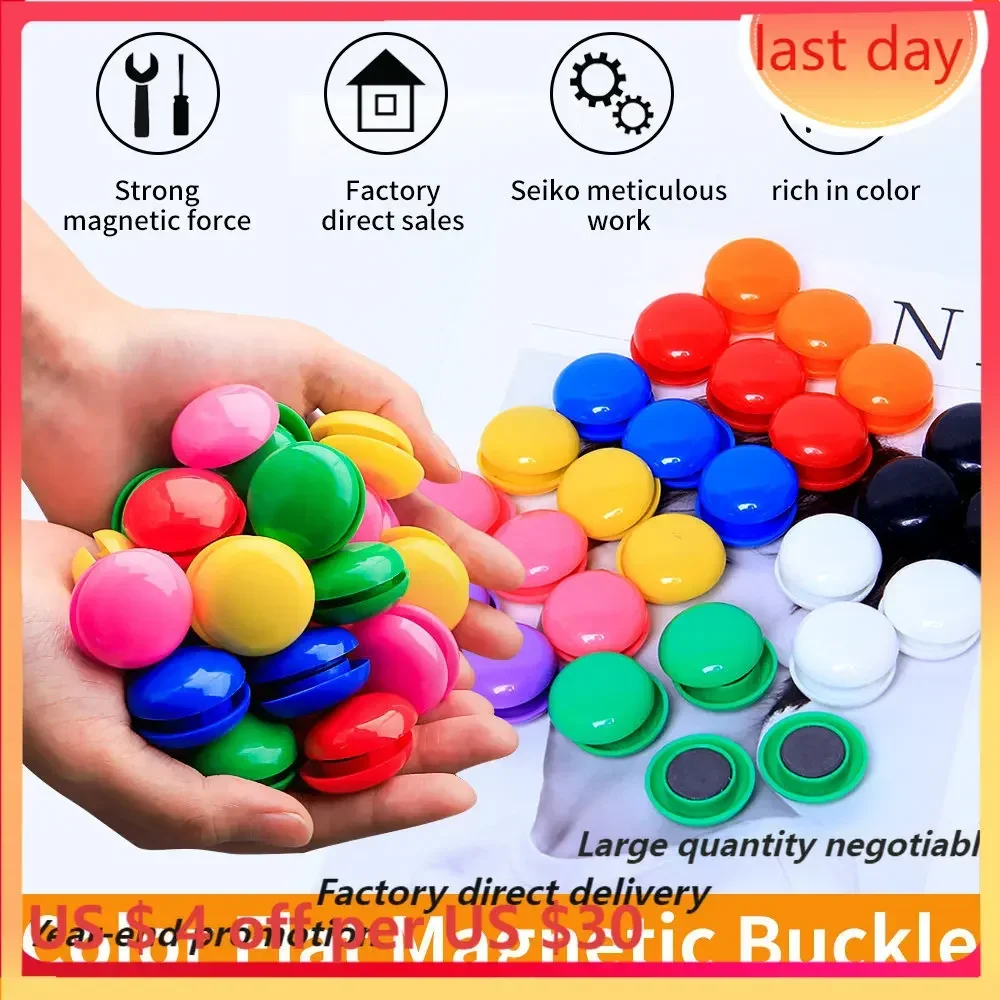 D20 Magnetic Bead Magnet Fridge Pin Colorful Round Paper Sticker Whiteboard Blackboard Refrigerator Push Door Stickers Chess