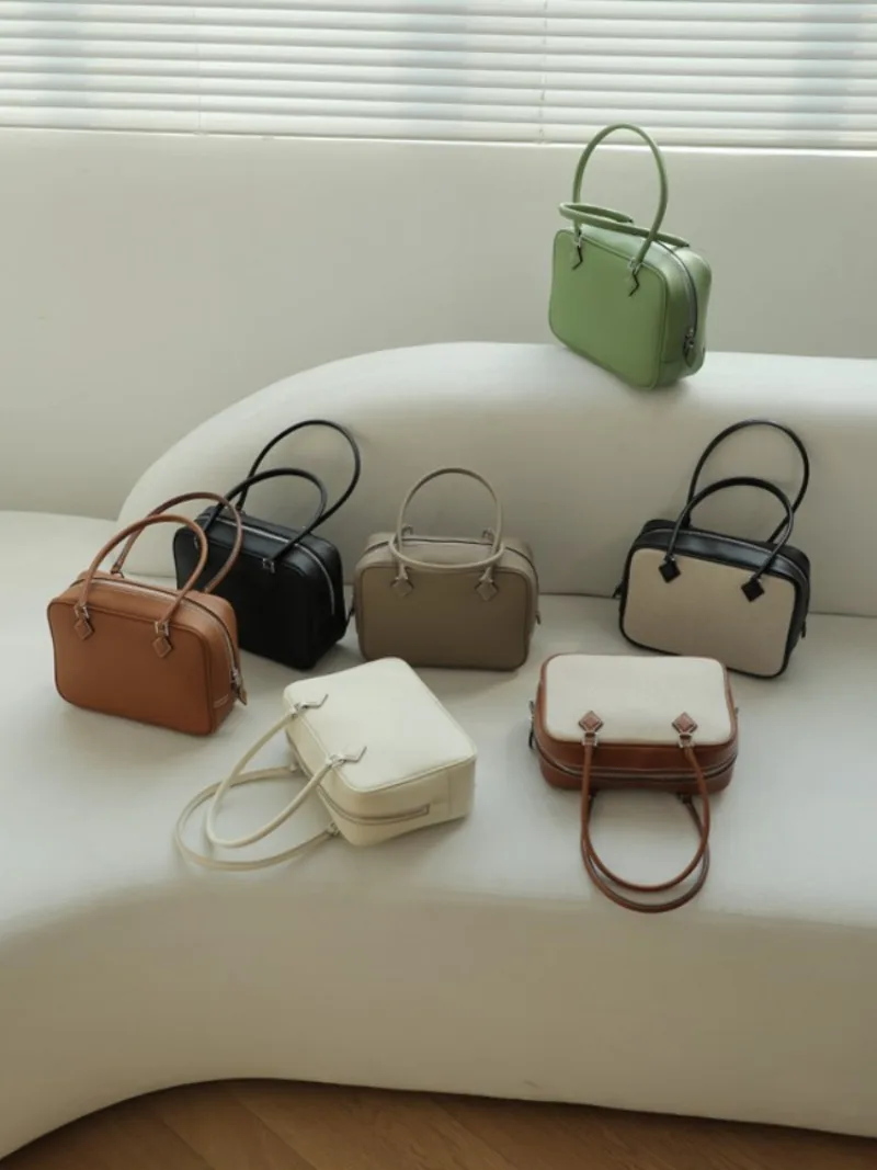 

Винтажная сумка-тоут контрастного цвета, женские сумки на плечо, универсальные сумки большой вместимости, женские роскошные сумки Bolsos Mujer, новинка 2024 года