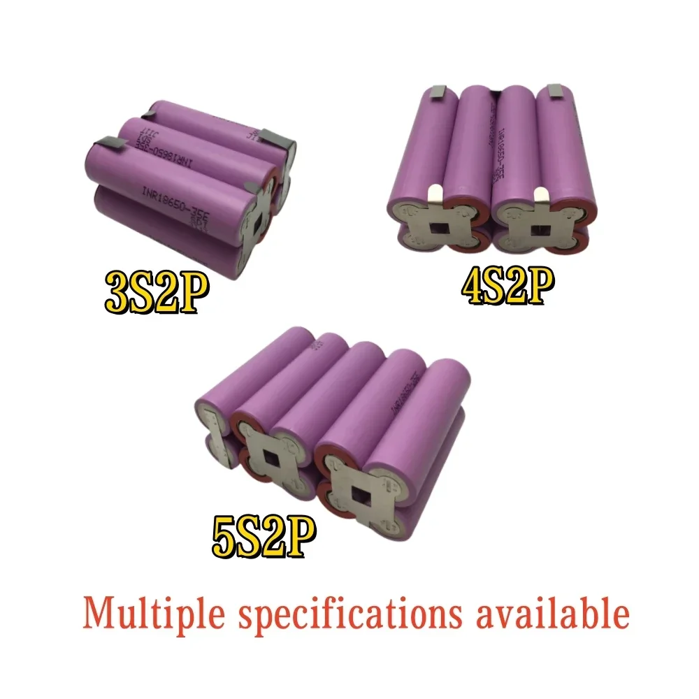18650 بطارية 35E بطارية ليثيوم 10.8 فولت-18 فولت 7000 مللي أمبير ، بطارية مفك براغي مخصصة 18 فولت