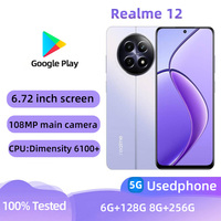 Realme 12 5g Smartphone Unlocked 256GB All Colours Good Condition Original Android Used Phone